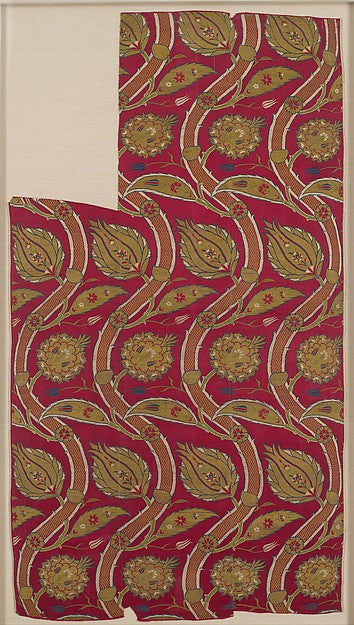 :Fragmentary Loom Width with Wavy-vine Pattern c1565–80-16x12"(A3) Poster