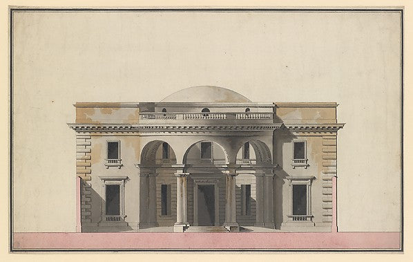Design for the Façade of a House n.d.-Attributed to Célestin-J, Poster Print