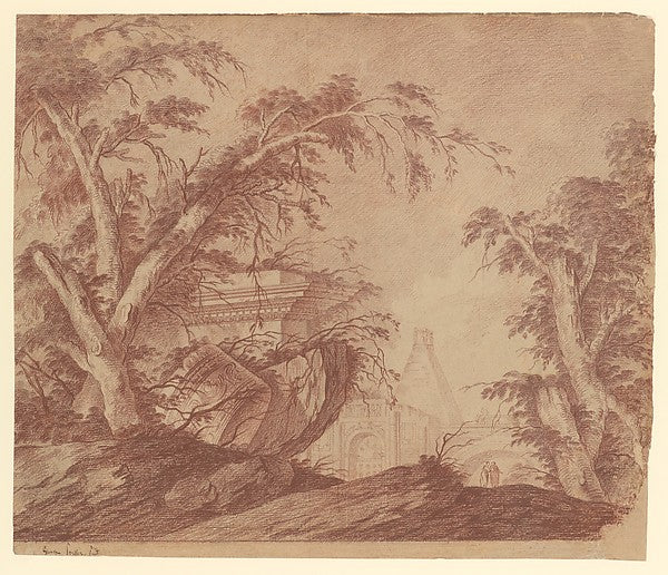 Architectural Fantasy 18th cent-Jean Laurent Legeay, Poster Print Wall Art