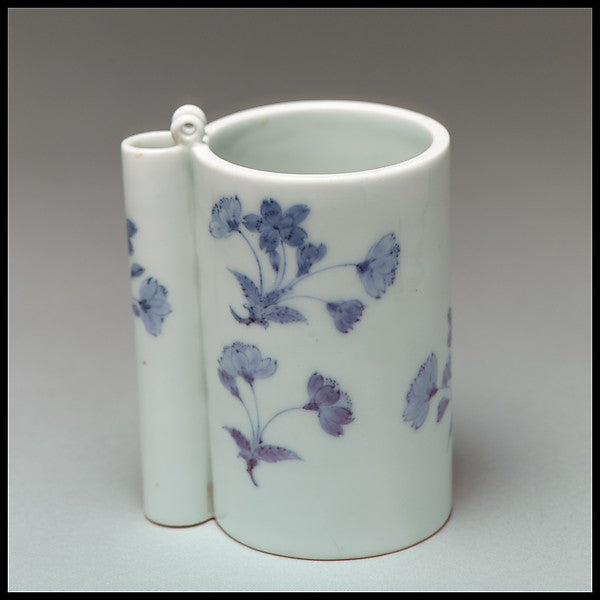 Brush Holder in form of a bird-feeding vessel 1800, Poster Print