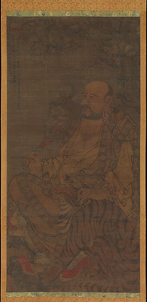 Ming China,Bhadra, The Sixth Luohan dated 1345-Unide, Poster Print Wall Art