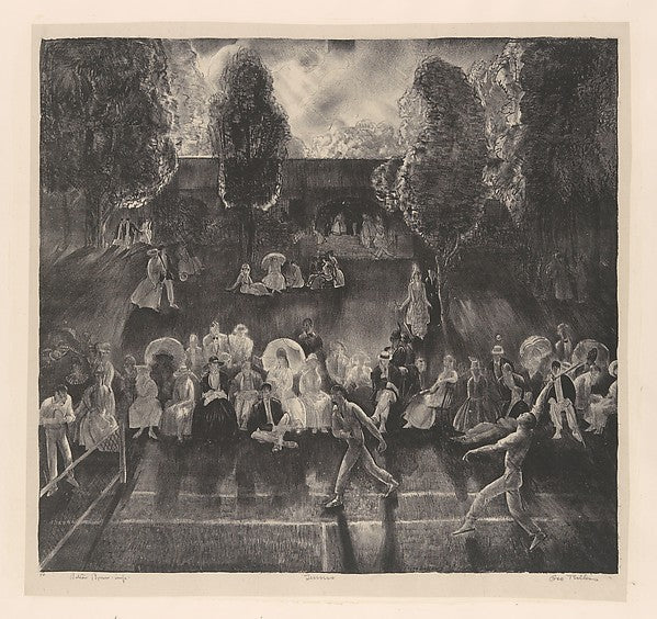 Tennis c1921-George Bellows , Poster Print Wall Art