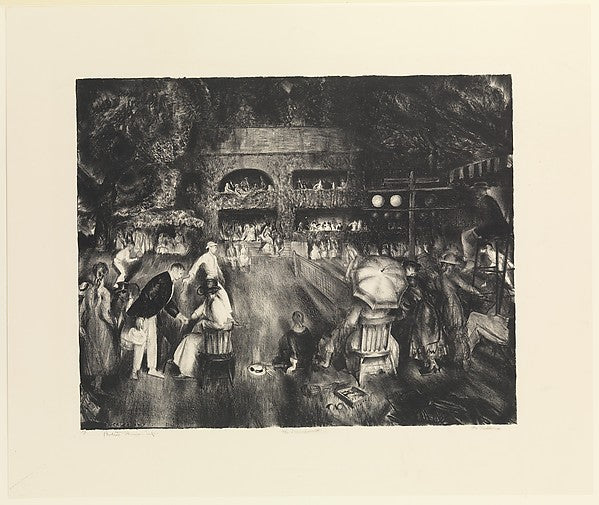 Tennis at Newport 1920-George Bellows , Poster Print Wall Art