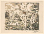 The Large Bathers  c1898-Paul Cézanne,16x12"(A3)Poster