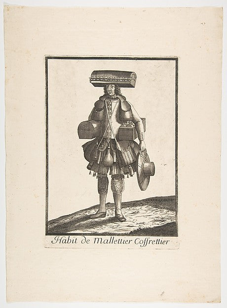 Habit de Mallettier Coffrettier c1690-Anonymous, French, 17th , Poster Print Wall Art