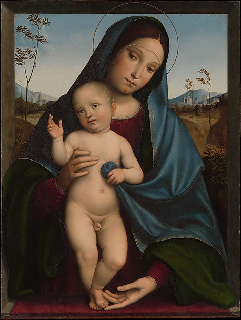 Francesco Francia:Madonna and Child 1490s-16x12"(A3) Poster