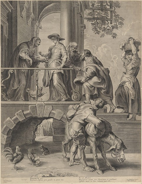 The Visitation 1625–74-Pieter de Jode II, After Peter Paul Rub, Poster Print Wall Art