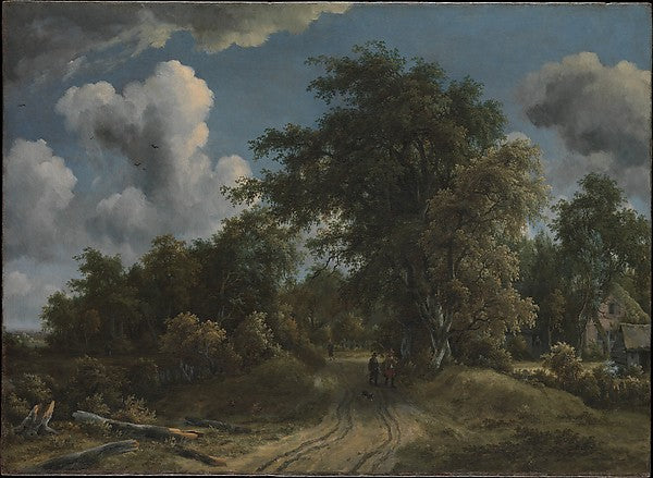 Meyndert Hobbema:Woodland Road c1670-16x12"(A3) Poster