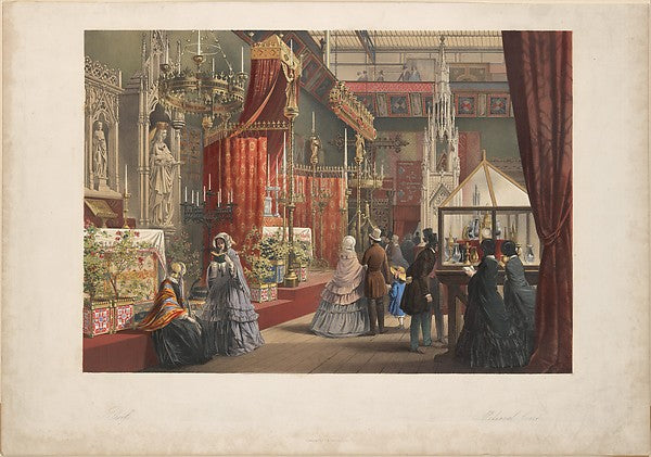 Mediaeval Court from the Great Exhibition of 1851 1851-Joseph ,16x12"(A3)Poster