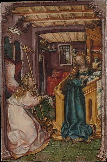 South German Painter:The Annunciation -16x12"(A3) Poster