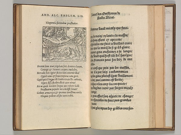 Livret Emblemes de maistre Andre Alciati 1536-, Poster Print Wall Art