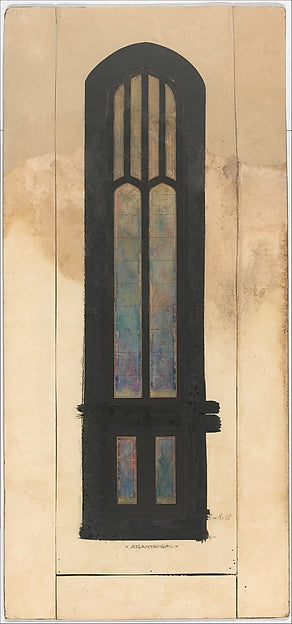 Design for a single lancet window late 19th–early 20th cent Po, Poster Print Wall Art