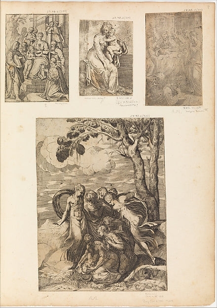 The Circumcision c1542–46-Andrea Schiavone c1510?–1563 Venic, Poster Print Wall Art