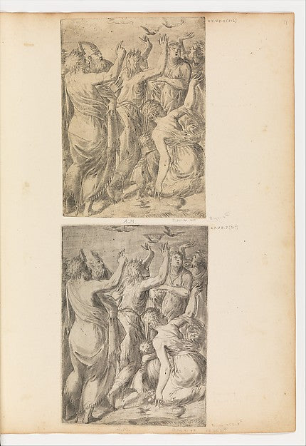 Moses Showing the Quails to the Israelites c1545-Andrea Schiav, Poster Print Wall Art