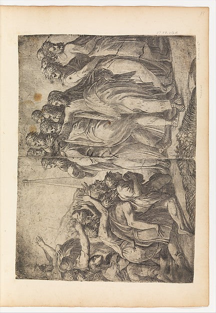 Christ Healing the Lepers c1545-Andrea Schiavone c1510?–1563, Poster Print Wall Art