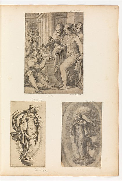 Virgin and Child n.d.-Diana Scultori,16x12"(A3)Poster