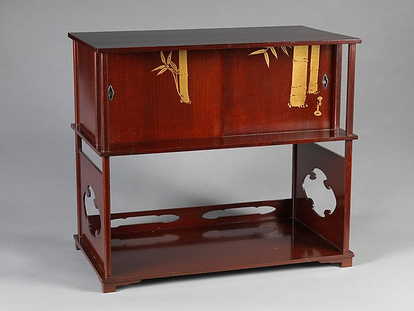Tea Cabinet with Bamboo 1918-Kamisaka Sekka,16x12"(A3)Poster
