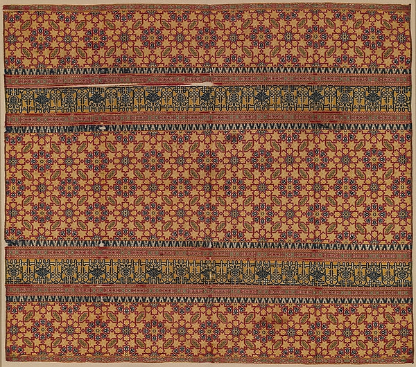 :Textile Fragment 14th–15th century-16x12"(A3) Poster