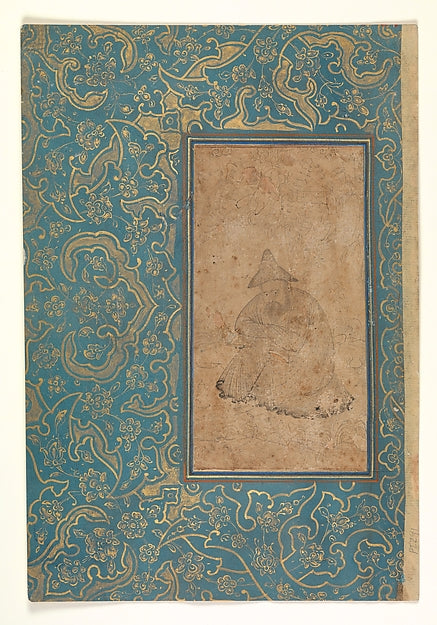 :A Seated Dervish in a Landscape c1600-16x12"(A3) Poster