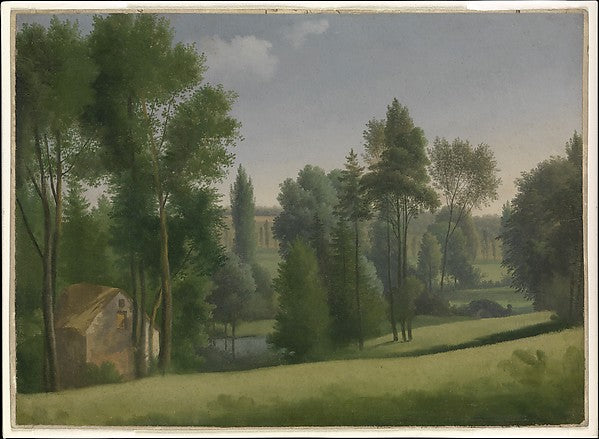 Alexandre Hyacinthe Dunouy:View in a Park -16x12"(A3) Poster