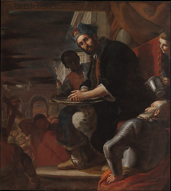 Mattia Preti:Pilate Washing His Hands 1663-16x12"(A3) Poster