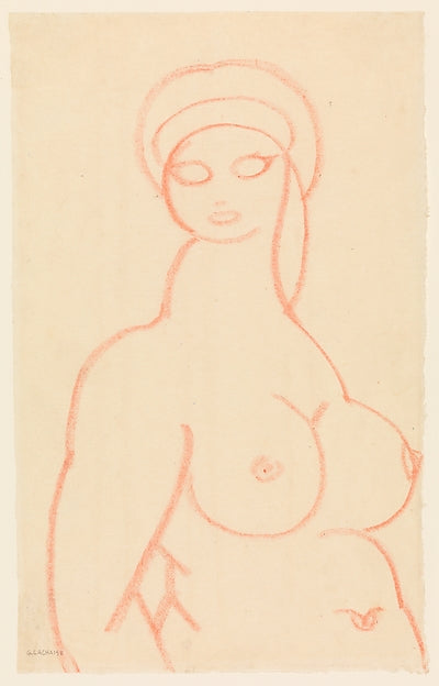 Gaston Lachaise 1882–1935) - Bust of a Woman c1921, Poster Print Wall Art