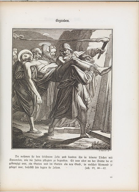 Evangelischer Bilder-Katechismus 19th cent-B. A. Küchle,16x12"(A3)Poster