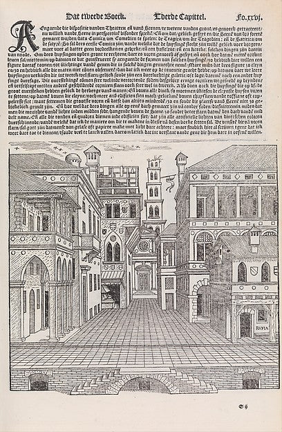 Serlio's five books on architecture 1550,1553-, Poster Print Wall Art