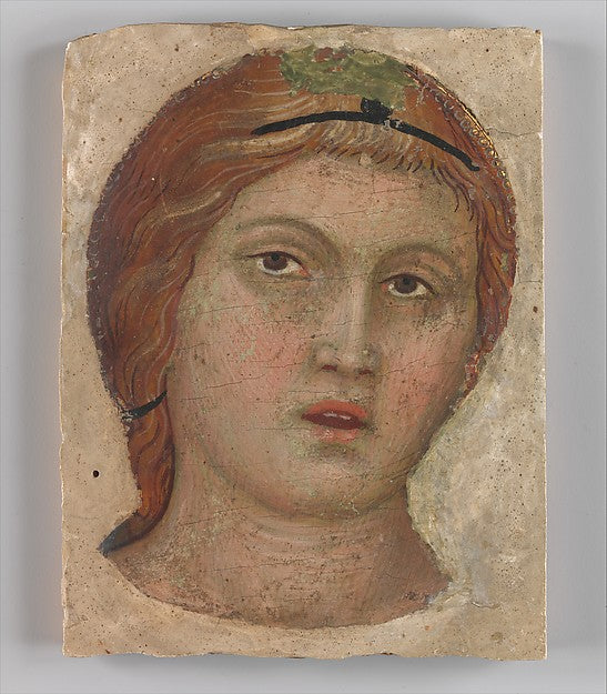 Taddeo di Bartolo:Head of an Angel in Full Face c1397-16x12"(A3) Poster