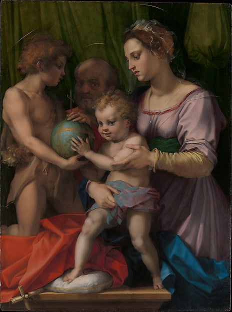Andrea del Sarto:The Holy Family with the Young Saint John t-16x12"(A3) Poster