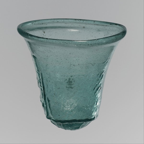 :Glass Palm Cup with Relief Inscription late 7th century-16x12"(A3) Poster
