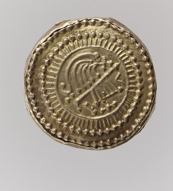 :Gold Disk Brooch 7th century-16x12"(A3) Poster