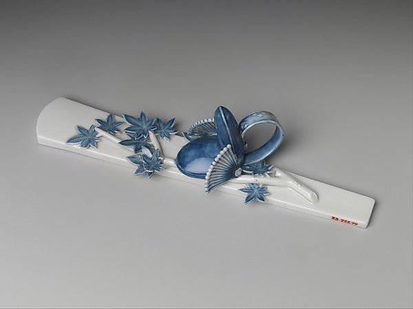 ,Paperweight with Maple Leaves and Bugaku Hat from “Ben,Classic Ming China Image,16x12"(A3) Poster