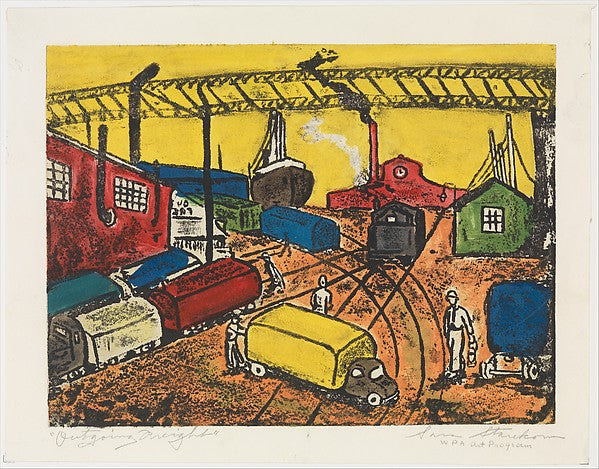 Outgoing Freight 1935–43-Sara Starekow ,16x12"(A3)Poster