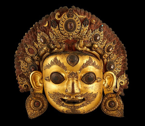 Head of Bhairava 16th cent,16x12"(A3)Poster