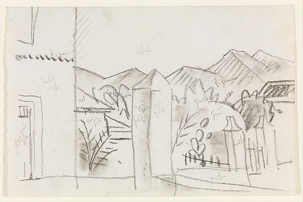 August Macke - Tunisian View 1914, Poster Print Wall Art