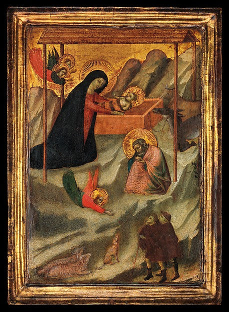 Maestro Daddesco:The Nativity c1320–40-16x12"(A3) Poster