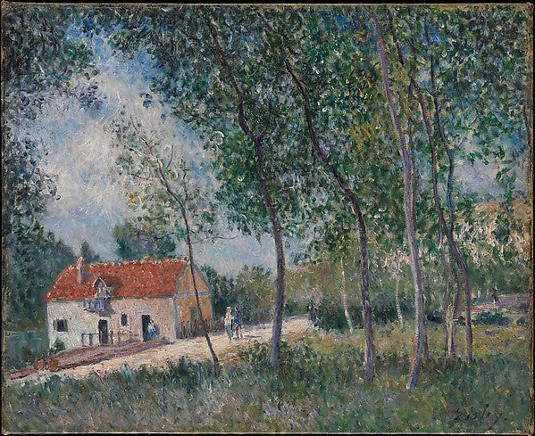 Alfred Sisley:The Road from Moret to Saint-Mammès 1883–85-16x12"(A3) Poster