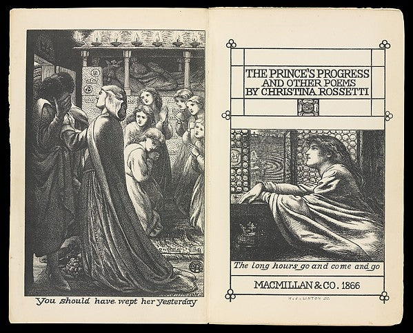 The Prince's Progress and Other Poems 1866-Binding and illust, Poster Print Wall Art
