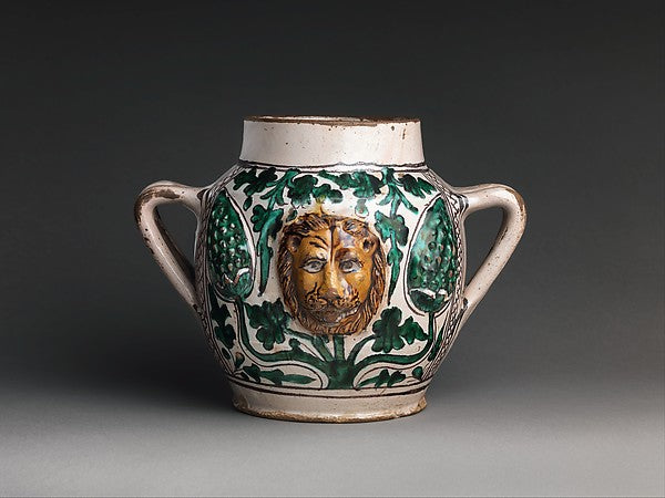 :Two-Handled Jar with Lions' Heads early 15th century-16x12"(A3) Poster
