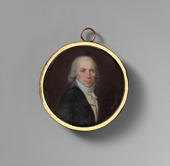 Jeanne Philiberte Ledoux:Portrait of a Man c1790-16x12"(A3) Poster