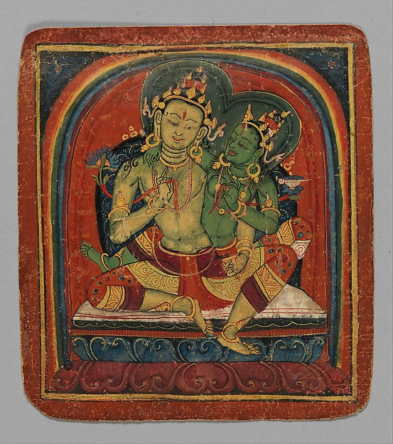 Initiation Card - Manjushri early 15th cent, Poster Print Wall Art