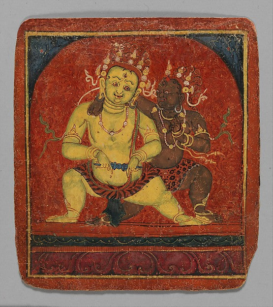 Initiation Card - Mahakala early 15th cent, Poster Print Wall Art