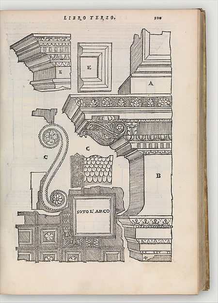 Libro primo d'architettura 1566-, Poster Print Wall Art