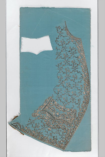 Waistcoat front panels 1760s,16x12"(A3)Poster