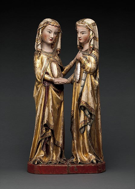 Attributed to Master Heinrich of Constance:The Visitation c1-16x12"(A3) Poster