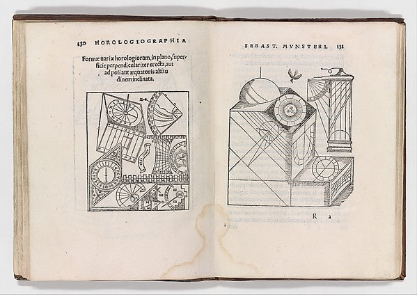 Horologiographia post priorem aeditionem per Sebast. Munsteru, Poster Print