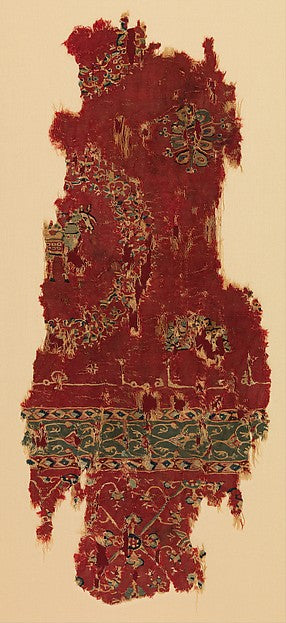 :Tapestry-Woven Fragment 8th century-16x12"(A3) Poster
