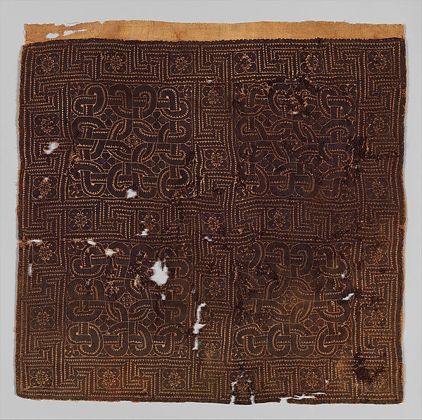 :Textile Fragment with Interlace Pattern 3rd–4th century-16x12"(A3) Poster