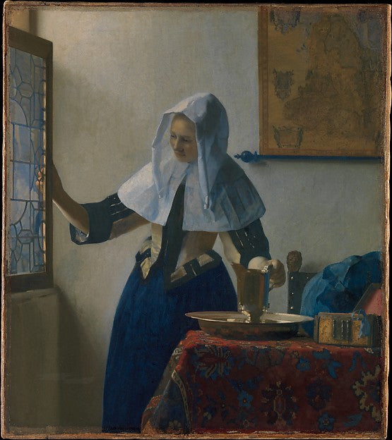 Johannes Vermeer:Young Woman with a Water Pitcher c1662-16x12"(A3) Poster
